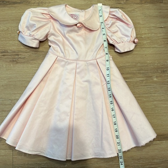 Plum Pudding vintage Pink Dress with puffy sleeves Size -3T - Picture 7 of 8
